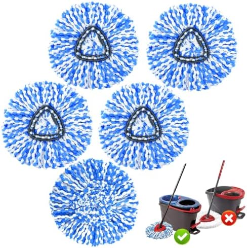 5Pcs Mop Replace Heads Compatible by JOBVERT