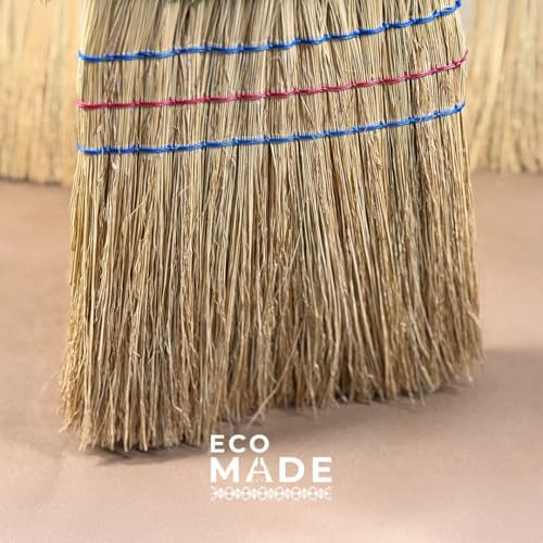 Handmade Corn Broom with Wood Handle 56 Inch - Image 6