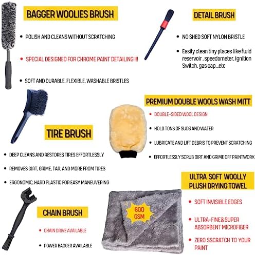 oesee Motorcycle Cleaning Kit 6 Pack Design - Image 2