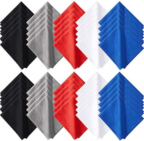 Frienda 50 Pcs Microfiber Glass Cleaning Cloths Lens by Frienda