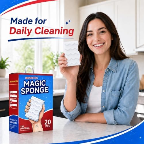 3X Density Magic Sponge Eraser, 20 Pack Cleaning Sponge - Image 3