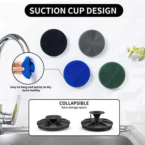 Silicone Dish Scrubber, Non-Scratch Scrub Spong - Image 4
