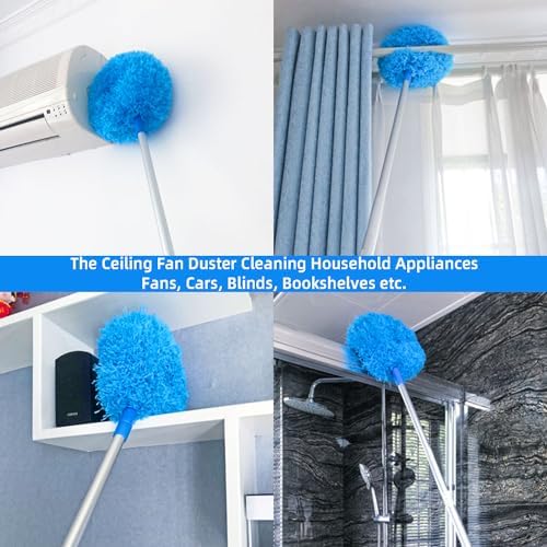 Ceiling Fan Duster Retractable Ceiling Cleaner Reusable Microfiber Ceiling Fan - Image 4