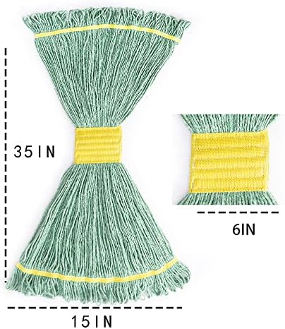 Matthew Cleaning 3Pcs 5'' Headband White&Orange&Green 24Oz Commercial String - Image 5