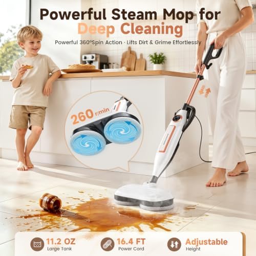 DEVOAC VM6 Scrubbing Steam Mop - Image 3
