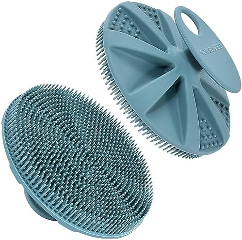 INNERNEED Food-Grade Soft Silicone Body Scrubber Shower Brush, Dark Green by INNERNEED
