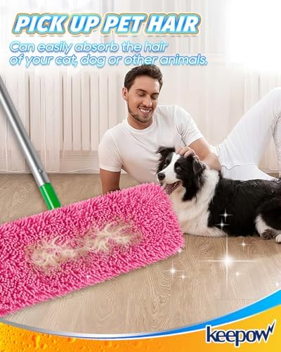 KEEPOW Reusable Microfiber Mop Pads - Image 4