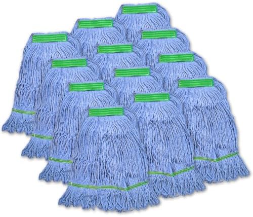 Super Clean Planet Heavy Duty Mop Head Refill – Industrial Blue Cotton by Unknown