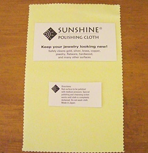 6 Sunshine Polishing Cloth for Sterling Silver, Brass and Copper Jewelry by CRAFTWIRE