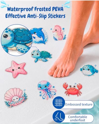 Piemow 20Pcs Bathtub Non Slip Stickers, Anti Slip Shower Decal - Image 4