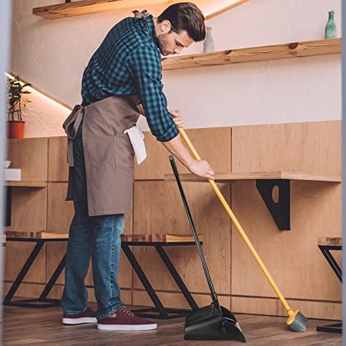 Weewooday 8 Pieces Commercial Lobby Dustpan Plastic Upright Dust Pan - Image 5