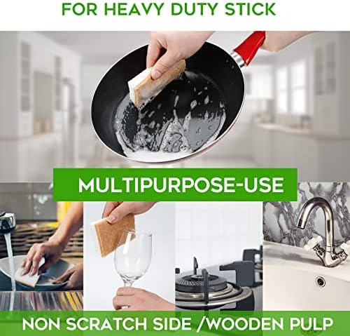 PANYEE Biodegradable Natural Kitchen Sponge，Eco Friendly Sponges - Image 5