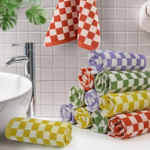 Washcloths 12 Pack Checkered - Image 7