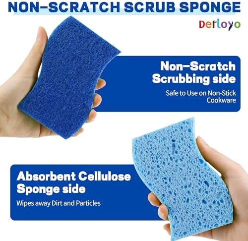 Non Scratch Scrub Sponge-12 Count, Sponges - Image 3