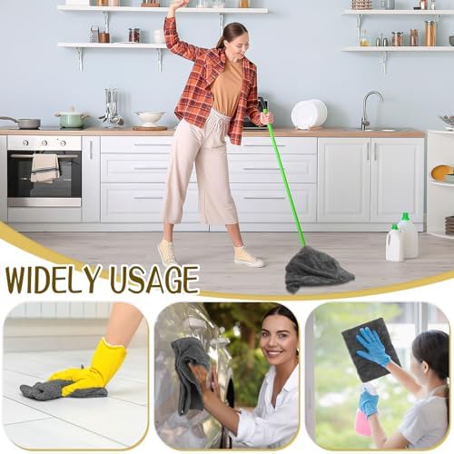4 Pcs Extra Large Microfiber Cleaning Cloth, Lint and Streak Free - Image 7