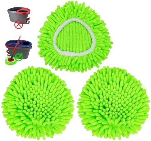 Mop Heads Replacements, Mop Replace Heads Compatible by EngineeredforEffortlessClean