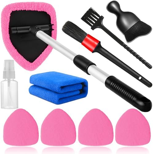 Qydipclin 10pcs Windshield Cleaning Tool Car Interior Window Cleaner Kit by Qydipclin