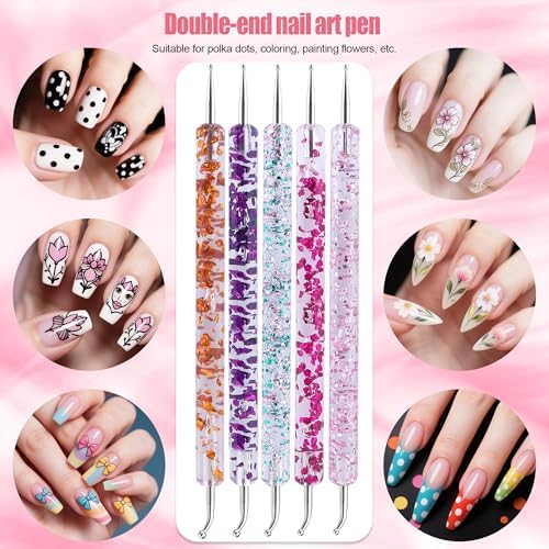 Artdone 32pcs Nail Art Brushes Tools Set Dotting Tools - Image 4