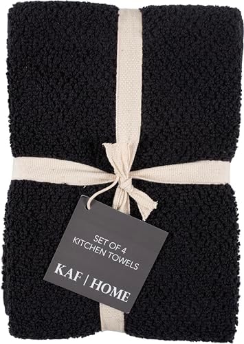 KAF Home Set of 4 Deluxe Popcorn Terry Kitchen Towels | 20 x 30 Inches | 100% - Image 2