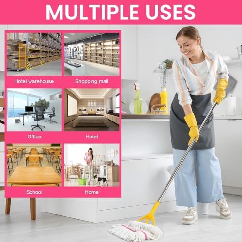 Eccliy 6 Pack Mop Heads Replacement 18 Oz Loop End - Image 6