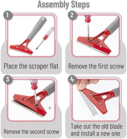 Bates- Razor Blade Scraper, Paint Scraper Tool, Floor Scraper, Razor Scraper - Image 5