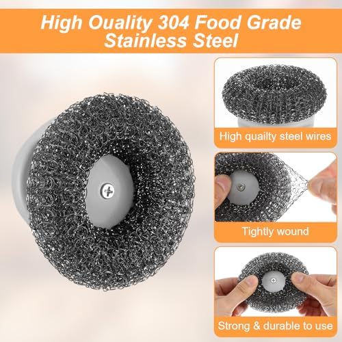 10pcs Stainless Steel Scrubbing Pads - Image 3