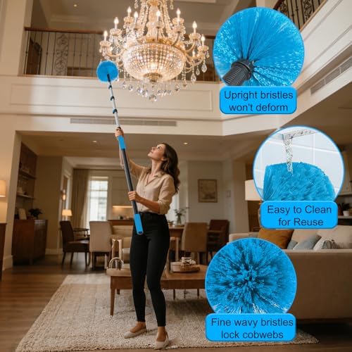 18FT Reach Cobweb Duster with Extension Pole - Image 5