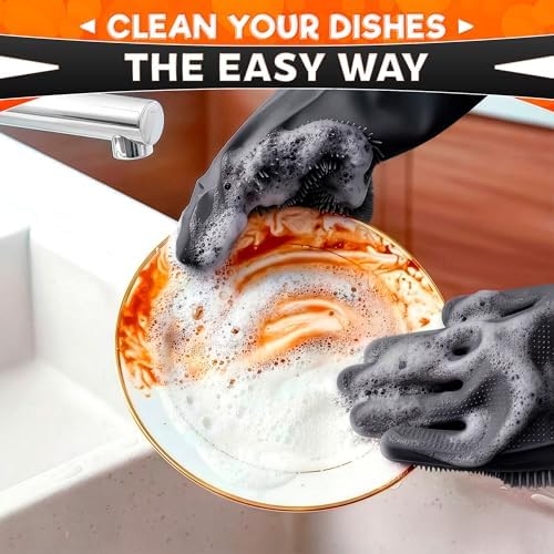 ALPENKOK Silicone Dishwashing Gloves - Image 6