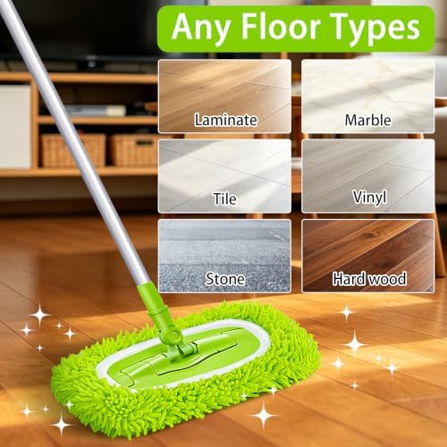 Unoutur Reusable Dry Sweeping Cloths Microfiber Wet Mop Pads Compatible - Image 4