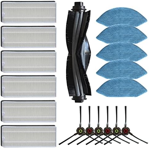 Replacement Parts Accessories Kit, 1 Main Roller Brush, 6 Side Brushes by KingBra