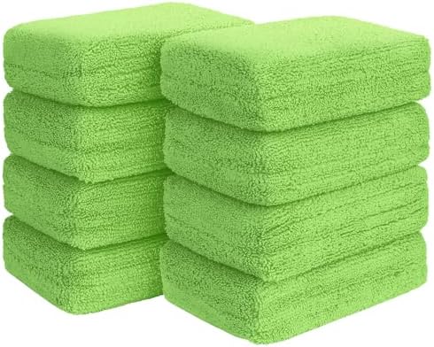 HOMEXCEL Microfiber Applicator Pads, Scratch-Free Car Wash Sponge by HOMEXCEL