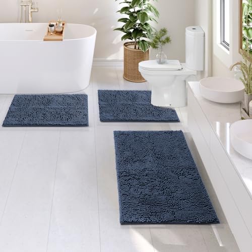 Hearth & Harbor Bathroom Rugs, Chenille Bath Mat - Image 2