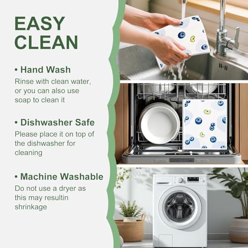 Swedish Dishcloths for Kitchen, Reusable Paper Towels, 4 Pack - Image 6