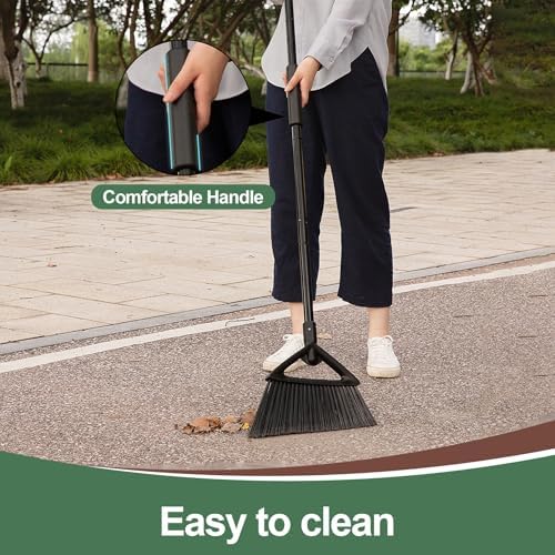 Eyliden Angle Broom with 57" Long Handle, Outdoor Indoor - Image 6