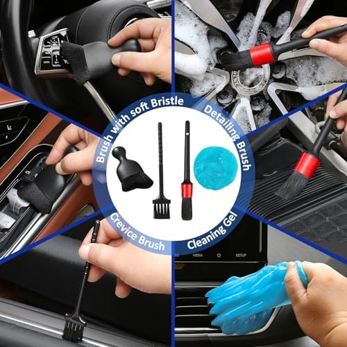 Qydipclin 10pcs Windshield Cleaner Tool Car Interior Window Cleaning Kit - Image 6