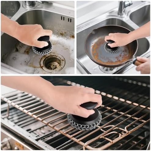 Cast Iron Scrubber Cleaner, Chainmail Scrubber - Image 6