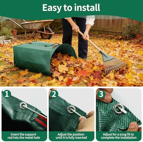 Leaf Bags, Foldable Leaf Collector - Image 5