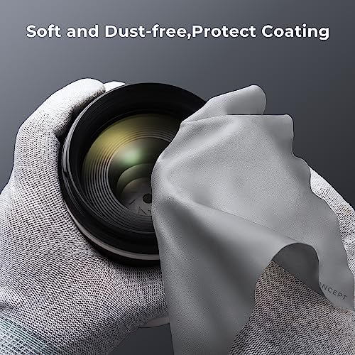K&F CONCEPT Microfiber Cleaning Cloths Grey X20, High-Efficiency Cleaning - Image 3