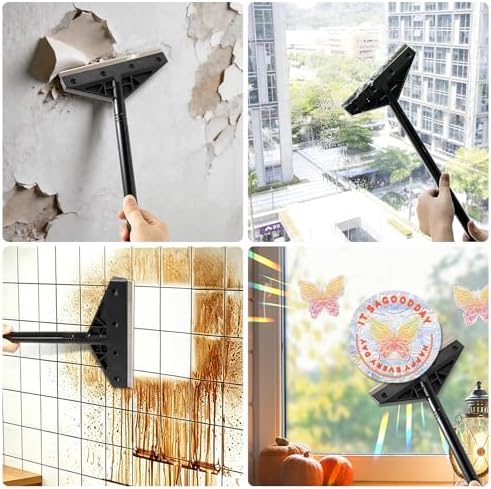 Gomake Extendable Floor Scraper Heavy Duty 8" Wide Razor Blade Scraper Tool - Image 3