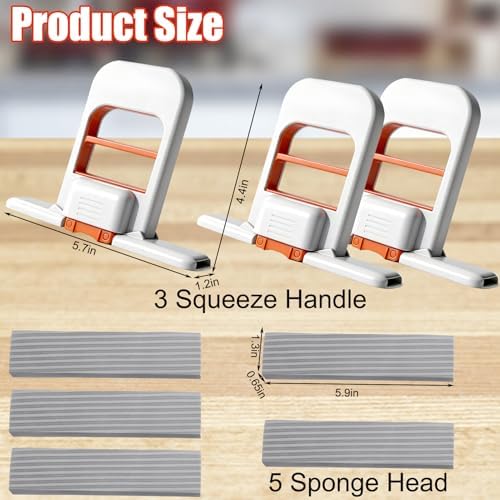 Juome 3Pcs Mini Foldable Desktop Mop - Image 3