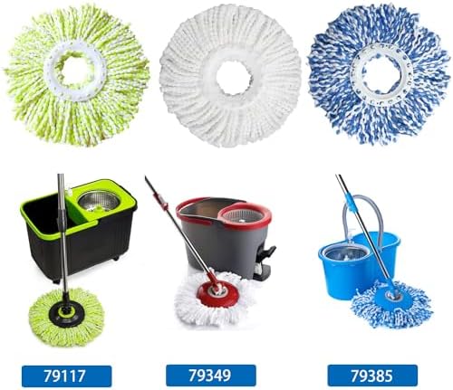 6 Pack Spin Mop Refill Pads Compatible - Image 2