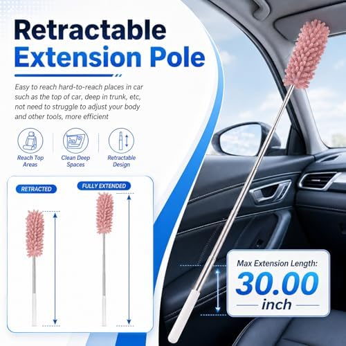 2PCS 2026 New Car Interior Duster, Soft Chenille Car Duster - Image 6