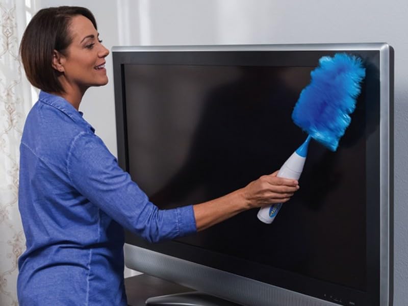 Hurricane 360 Electric Feather Spin Duster Feather Duster Adjustable Electric - Image 3