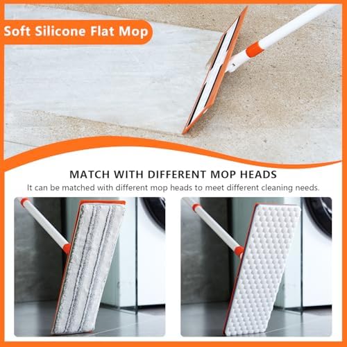 Magic Sponge Eraser Mop, 2 Microfiber, 3 Sponge Pad - Image 4
