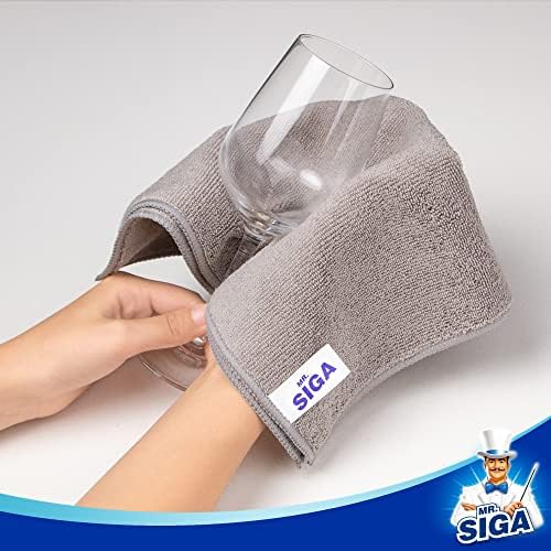 MR.SIGA Microfiber Cleaning Cloths, Streak Free Microfiber Towels, 12 Pack - Image 6