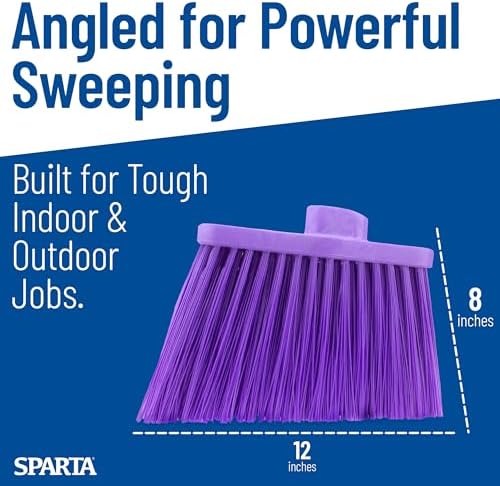 SPARTA Sweeper Broom – 12 Inch Angled Outdoor Broom Head - Image 5