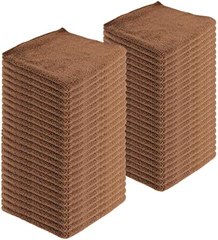 Microfiber Cleaning Cloths, 240 Pack, All-Purpose, Highly Absorbent, Washable by JDHomease