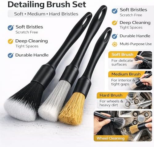 26Pcs Car Detailing Kit, Car Detailing Brush Set, Auto Detailing Drill Brush Set - Image 3