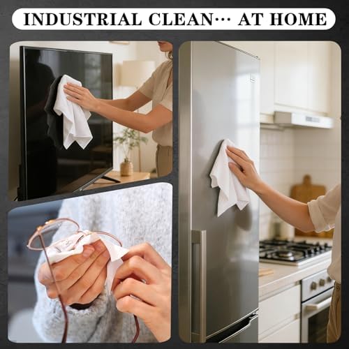 Polyester Lint-Free Wipes 150 Pack – 7"x7" Dusting & Electronic Cleaning Cloths - Image 5