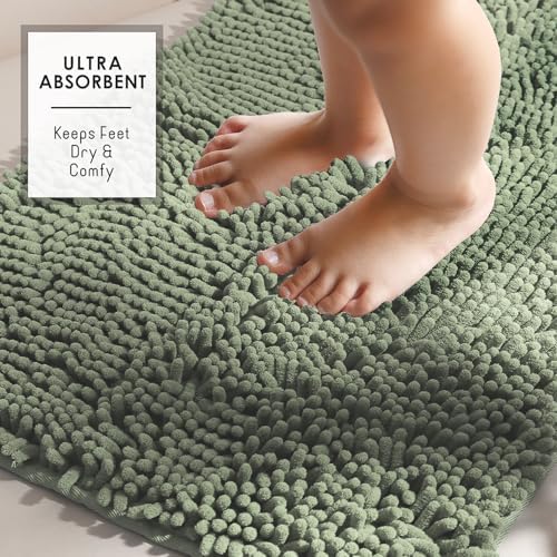 Hearth & Harbor Bathroom Rugs, Chenille Bath Mat - Image 4